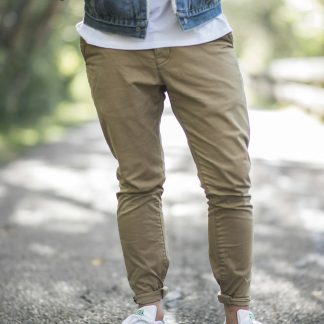 0Yr2Ka Men's Straight Fit Chino Pants — Cotton Twill